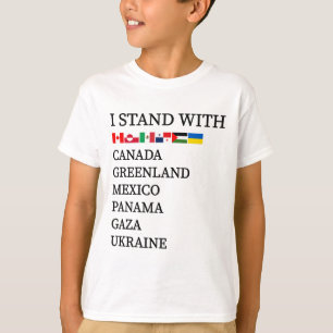 Ich stehe hinter Kanada Grönland Mexiko Panama Gaz T-Shirt