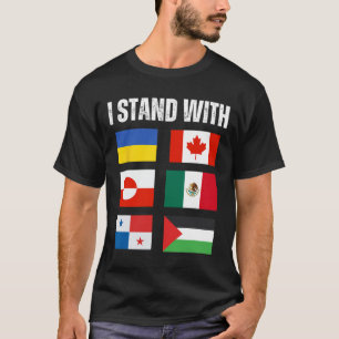 Ich stehe hinter Kanada Grönland Mexiko Panama Gaz T-Shirt