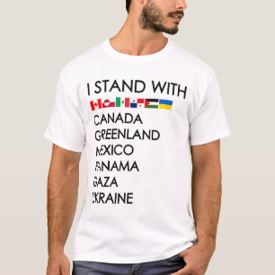Ich stehe hinter Kanada Grönland Mexiko Panama Gaz T-Shirt