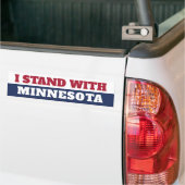 Ich stehe hinter Minnesota  Autoaufkleber (Auf Lkw)