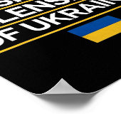 Ich stehe hinter Präsident Selenskyj - Ich stehe h Poster (Ecke)