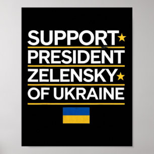 Ich stehe hinter Präsident Selenskyj - Ich stehe h Poster