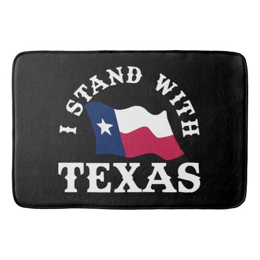Ich stehe hinter Texas Badematte (Vorderseite)