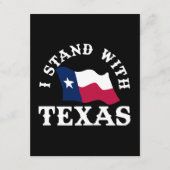 Ich stehe hinter Texas Begleitkarte (Vorderseite)