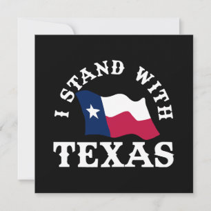 Ich stehe hinter Texas Einladung