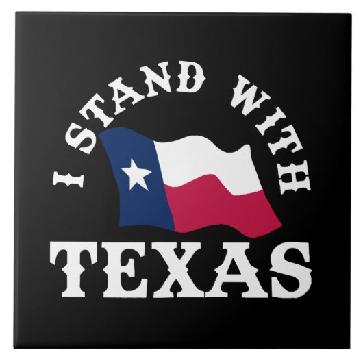 Ich stehe hinter Texas Fliese (Vorderseite)
