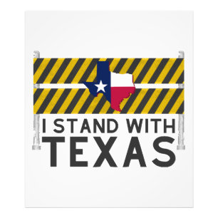 Ich stehe hinter Texas Fotodruck