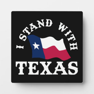 Ich stehe hinter Texas Fotoplatte