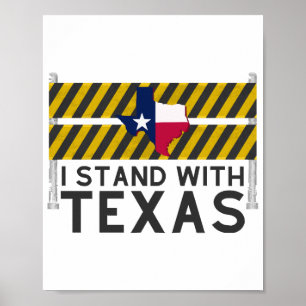Ich stehe hinter Texas  Poster