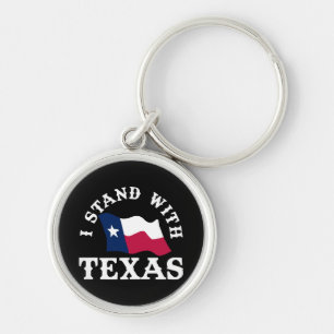 Ich stehe hinter Texas Schlüsselanhänger