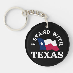 Ich stehe hinter Texas Schlüsselanhänger
