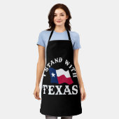 Ich stehe hinter Texas Schürze (Getragen)