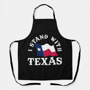 Ich stehe hinter Texas Schürze