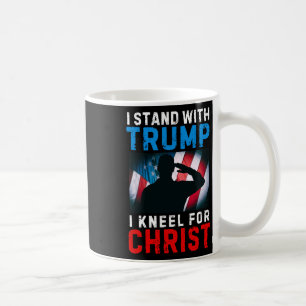 Ich stehe hinter Trump Ist mein Präsident Knie Jes Kaffeetasse