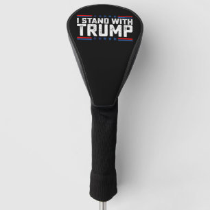 Ich stehe hinter Trump Präsidentschaftswahl Vintag Golf Headcover
