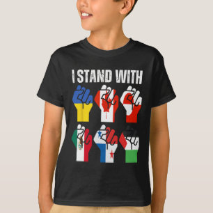 Ich stehe hinter Ukraine Kanada Grönland Mexiko Pa T-Shirt