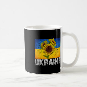 Ich stehe hinter Ukraine Unterstütze Sonnenblume U Kaffeetasse