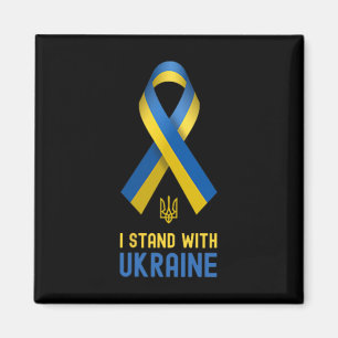 Ich stehe hinter Ukraine Unterstütze Ukraine Krieg Magnet