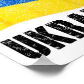 Ich stehe hinter Ukraine Unterstütze Ukraine Ukrai Poster (Ecke)