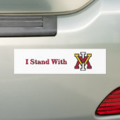 Ich stehe hinter VMI Autoaufkleber (Auf Auto)