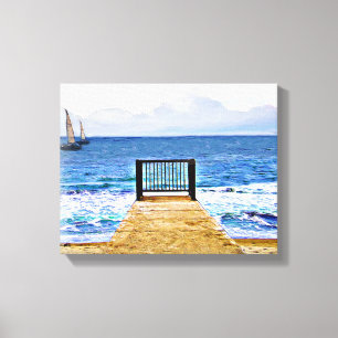 Ich stehe, ich träume, stachelige Canvas drucken Leinwanddruck