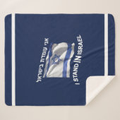 Ich stehe in Israel - für sie Sherpadecke (Vorderseite (Horizontal))