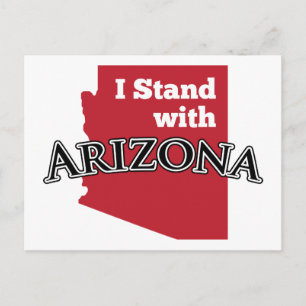 Ich stehe mit Arizona Postkarte