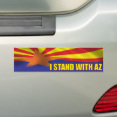 Ich stehe mit Arizona - Unterstützung Arizona Autoaufkleber (Auf Auto)