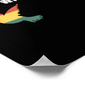 Ich stehe mit Burkina Faso-ibrahim Traoré Poster (Ecke)