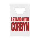 Ich stehe mit Corbyn Geldbeutel Flaschenöffner (Rückseite)