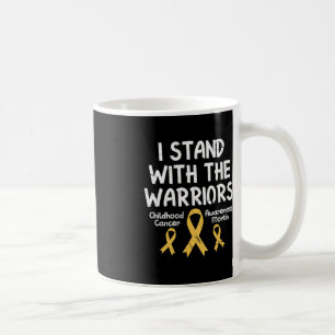 Ich stehe mit dem Kinderkrebs-Bewusstsein der Krie Kaffeetasse