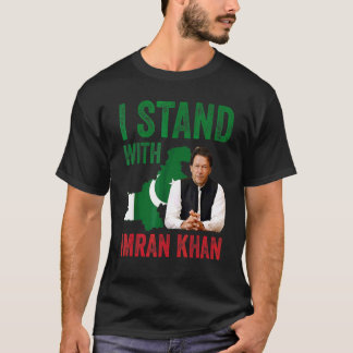 Ich stehe mit dem pakistanischen Party Imran Khan T-Shirt