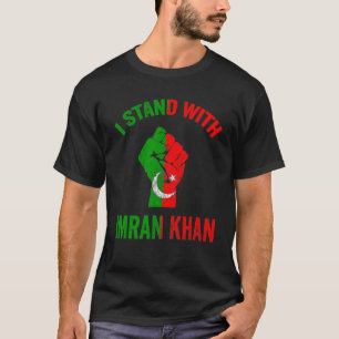 Ich stehe mit dem pakistanischen Party Imran Khan T-Shirt