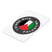 Ich stehe mit dem Text der palästinensischen Flagg Magnet (Linke Seite)