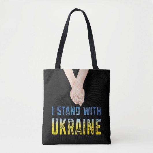 Ich stehe mit dem Ukraine Shirt zur Unterstützung Tasche (Vorderseite)