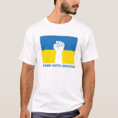 Ich stehe mit dem Ukraine-T - Shirt (Vorderseite)