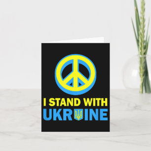 Ich stehe mit dem ukrainischen Shirt, ukrainische Karte