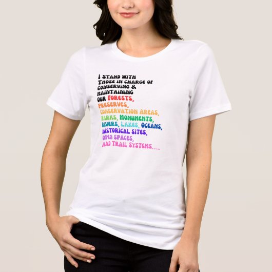 Ich stehe mit denen zusammen, die für den... Tri-Blend shirt (Vorderseite)