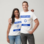 Ich stehe mit der israelischen Flagge T-Shirt (Unisex)