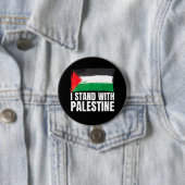 Ich stehe mit der palästinensischen Gaza-Völkermor Button (Beispiel)