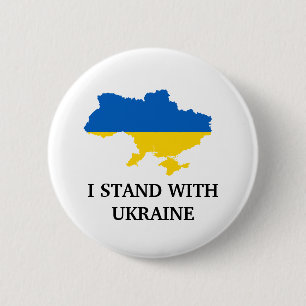 Ich stehe mit der Taste Ukraine Button