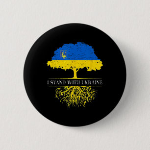 Ich stehe mit der Ukraine 2025 Shirts Ukrainische  Button