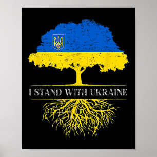 Ich stehe mit der Ukraine 2025 Shirts Ukrainische  Poster