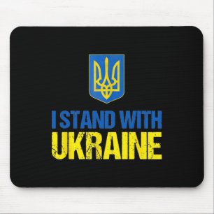Ich stehe mit der Ukraine Amerikanische Unterstütz Mousepad