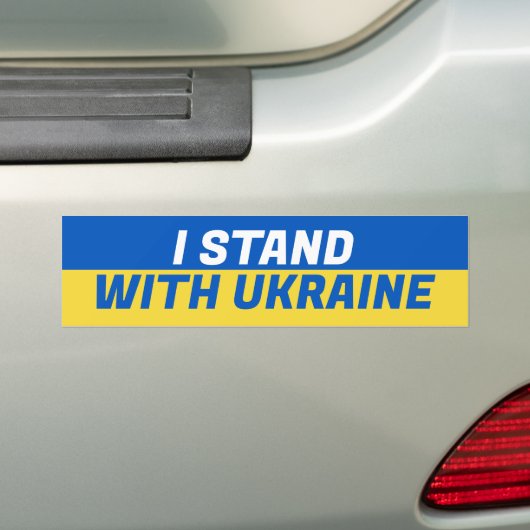 Ich stehe mit der Ukraine Autoaufkleber (Auf Auto)