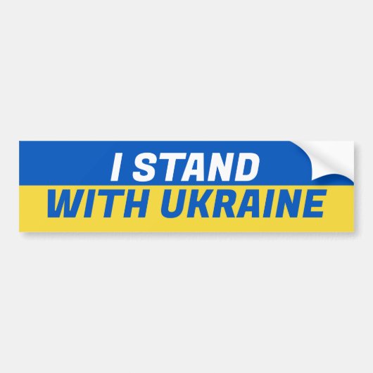 Ich stehe mit der Ukraine Autoaufkleber (Vorne)