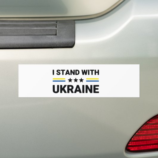 Ich stehe mit der Ukraine Autoaufkleber (Auf Auto)