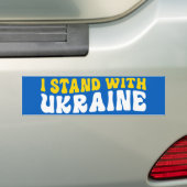 Ich stehe mit der Ukraine Autoaufkleber (Auf Auto)
