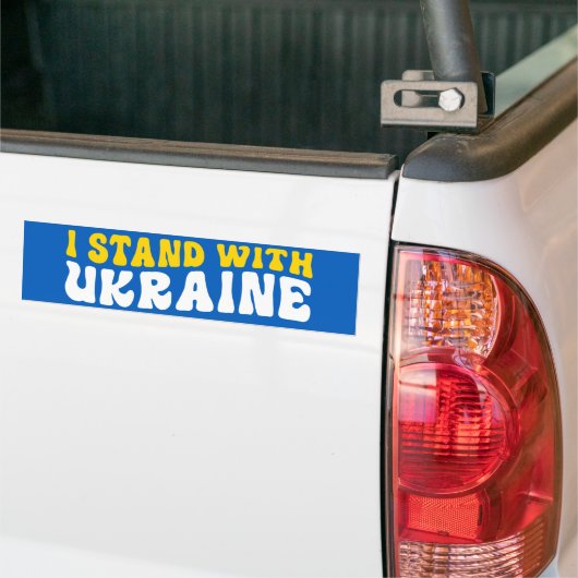 Ich stehe mit der Ukraine Autoaufkleber (Auf Lkw)
