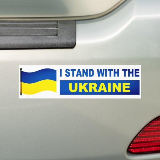 Ich stehe mit der Ukraine Autoaufkleber (Auf Auto)